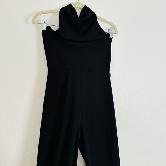 Amanda Upritchard Samba black halter open back wide leg jumpsuit - Picture 9 of 11